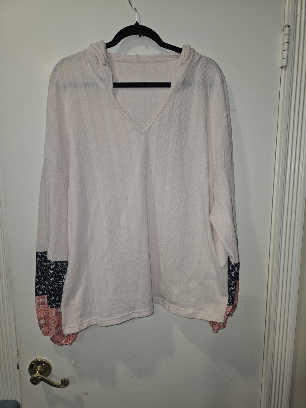 SHEIN Curve Sift Pink Knit Top with Hood